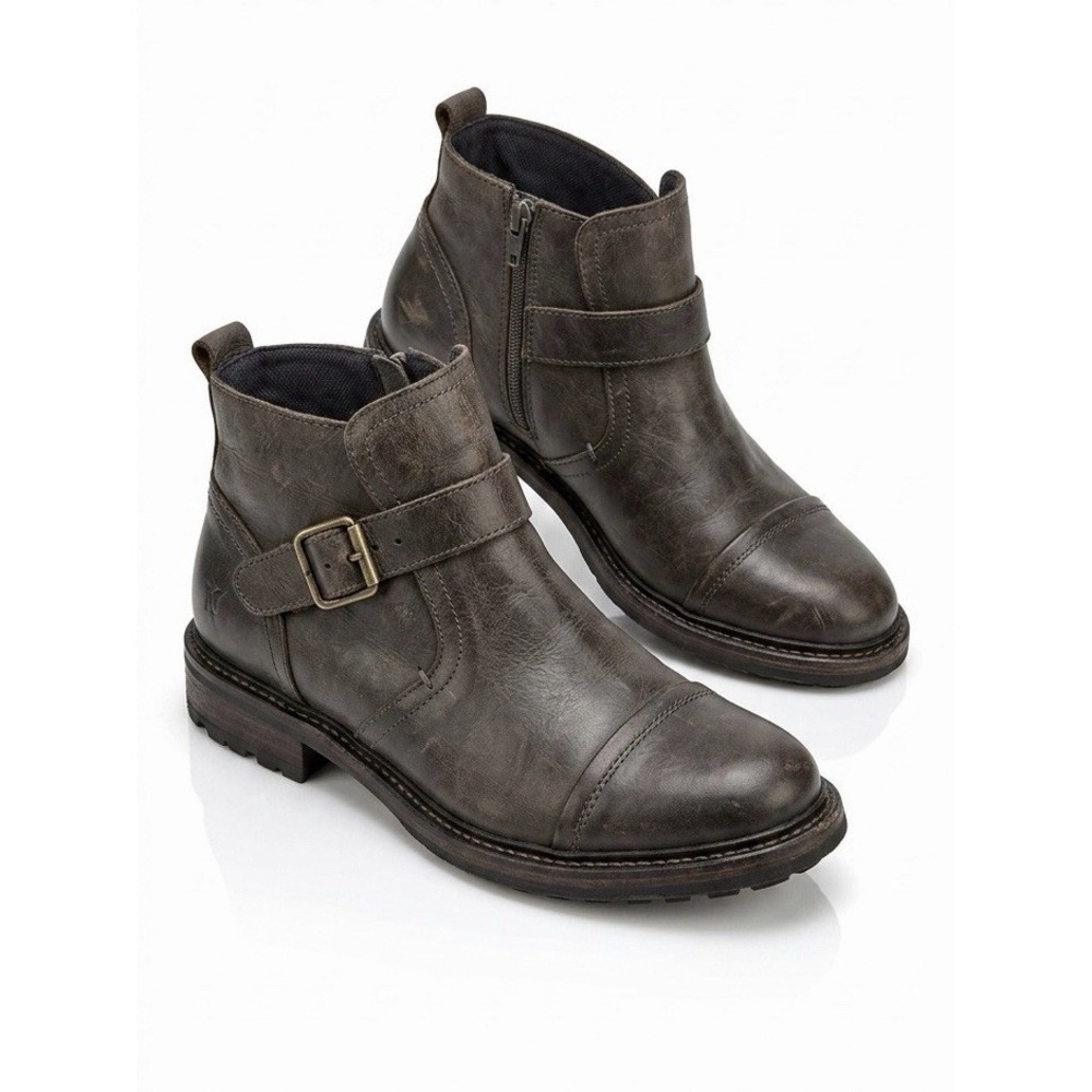 Kickers Kick Hi Boots Unisex Brown Leather Lace Up Ankle Boots Size EU 42